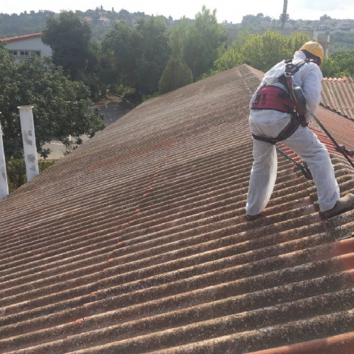 פירוק האסבסט עם מיגון ייעודי