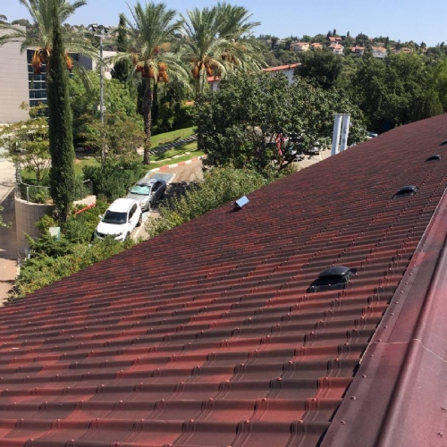 הגג החדש של מכללת אורנים